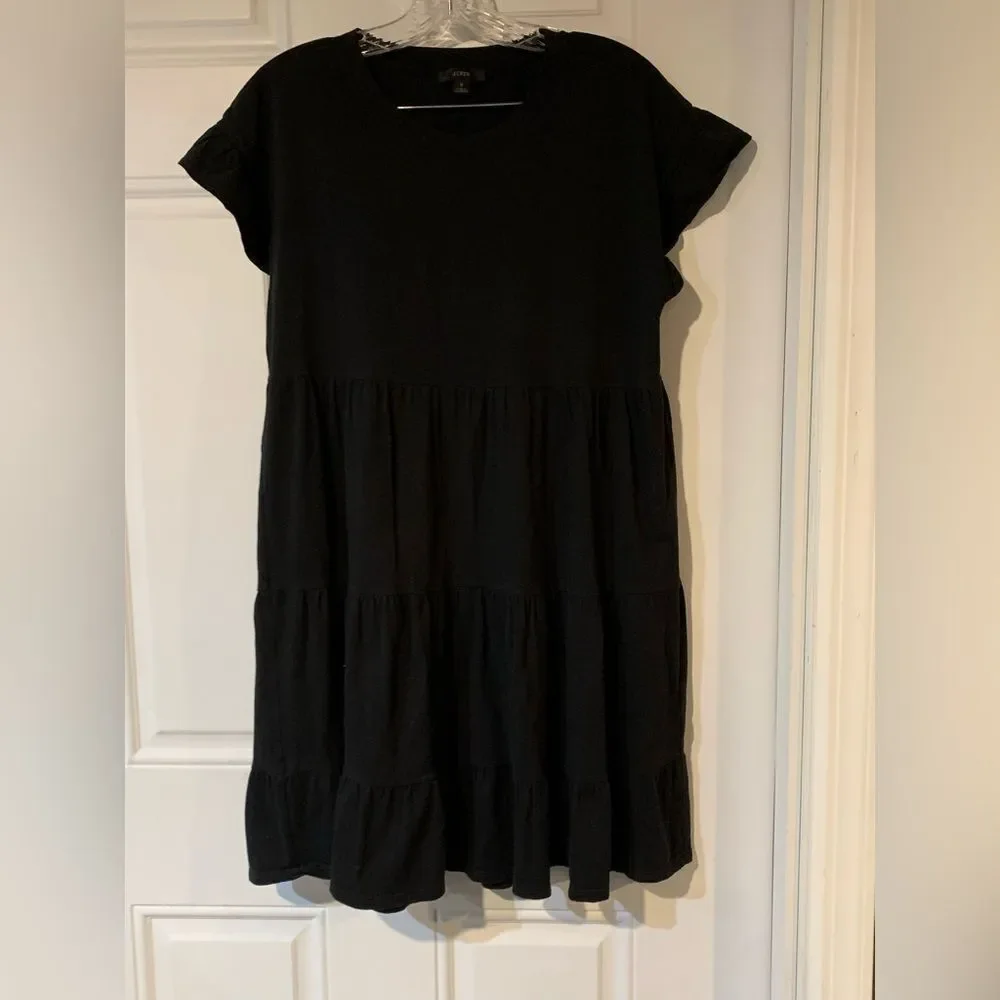 J.Crew Black T Shirt Dress